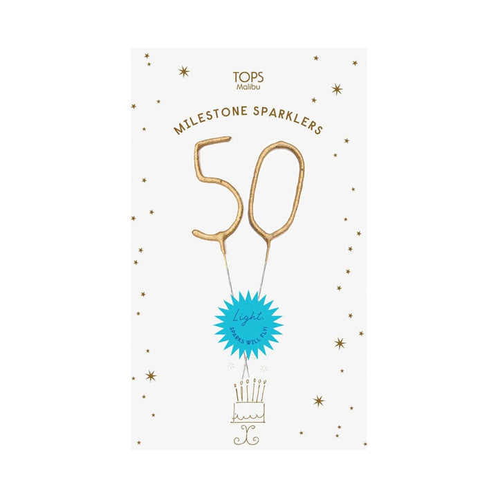 Tops Malibu Card Milestone Sparkle Candles