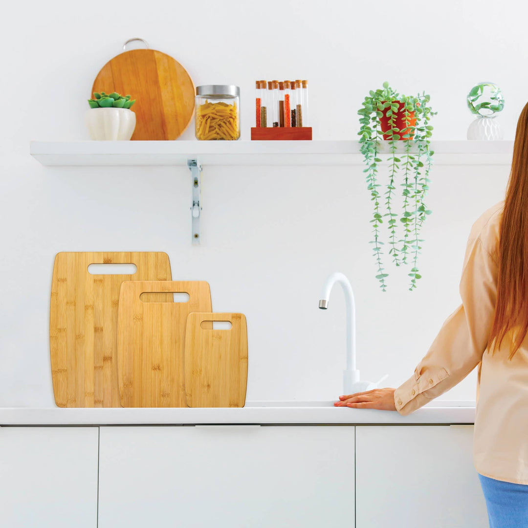 Totally Bamboo Home 3-Piece Bamboo Cutting Board Set