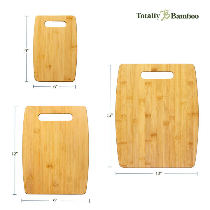 Totally Bamboo Home 3-Piece Bamboo Cutting Board Set
