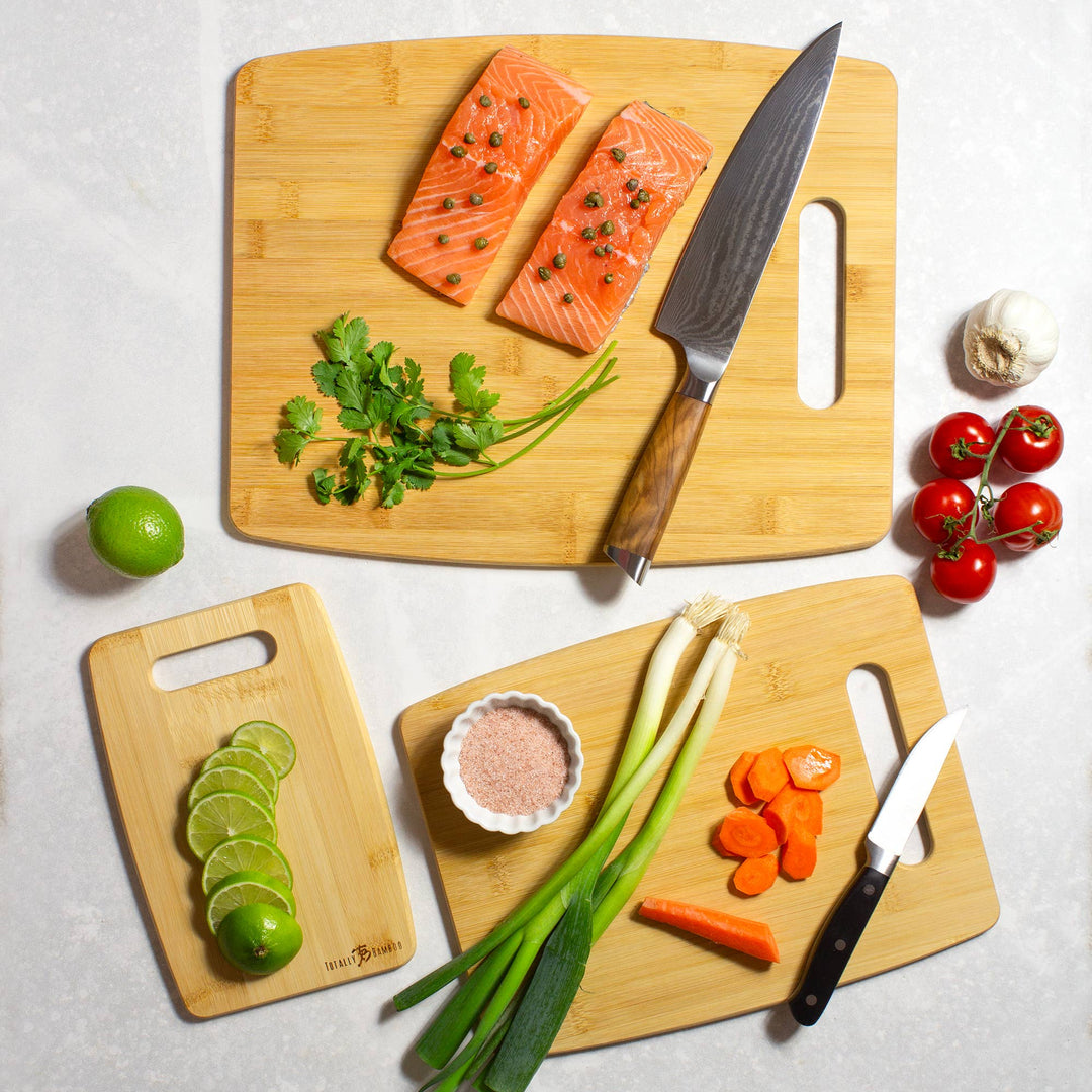 Totally Bamboo Home 3-Piece Bamboo Cutting Board Set