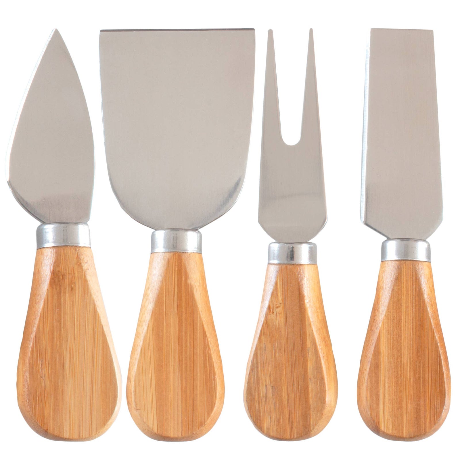 Totally Bamboo Home 4-Pc. Cheese Tool Set – Cheese Knives for Charcuterie Boards