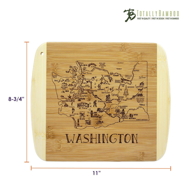 Totally Bamboo Home A Slice of Life Washington Cutting & Charcuterie Board