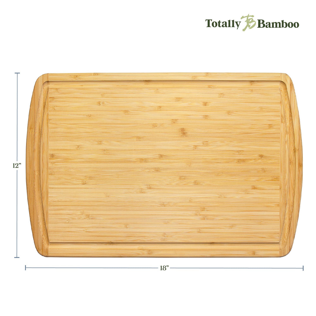 Totally Bamboo Home Malibu Groove Bamboo Cutting Board with Juice Groove