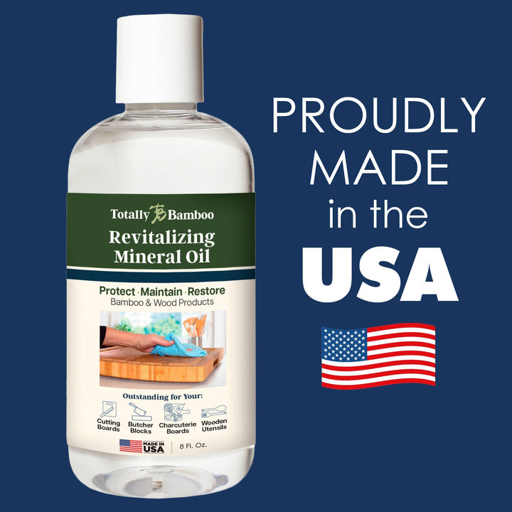 Totally Bamboo Home Revitalizing Mineral Oil for Cutting Boards, 8 Oz.