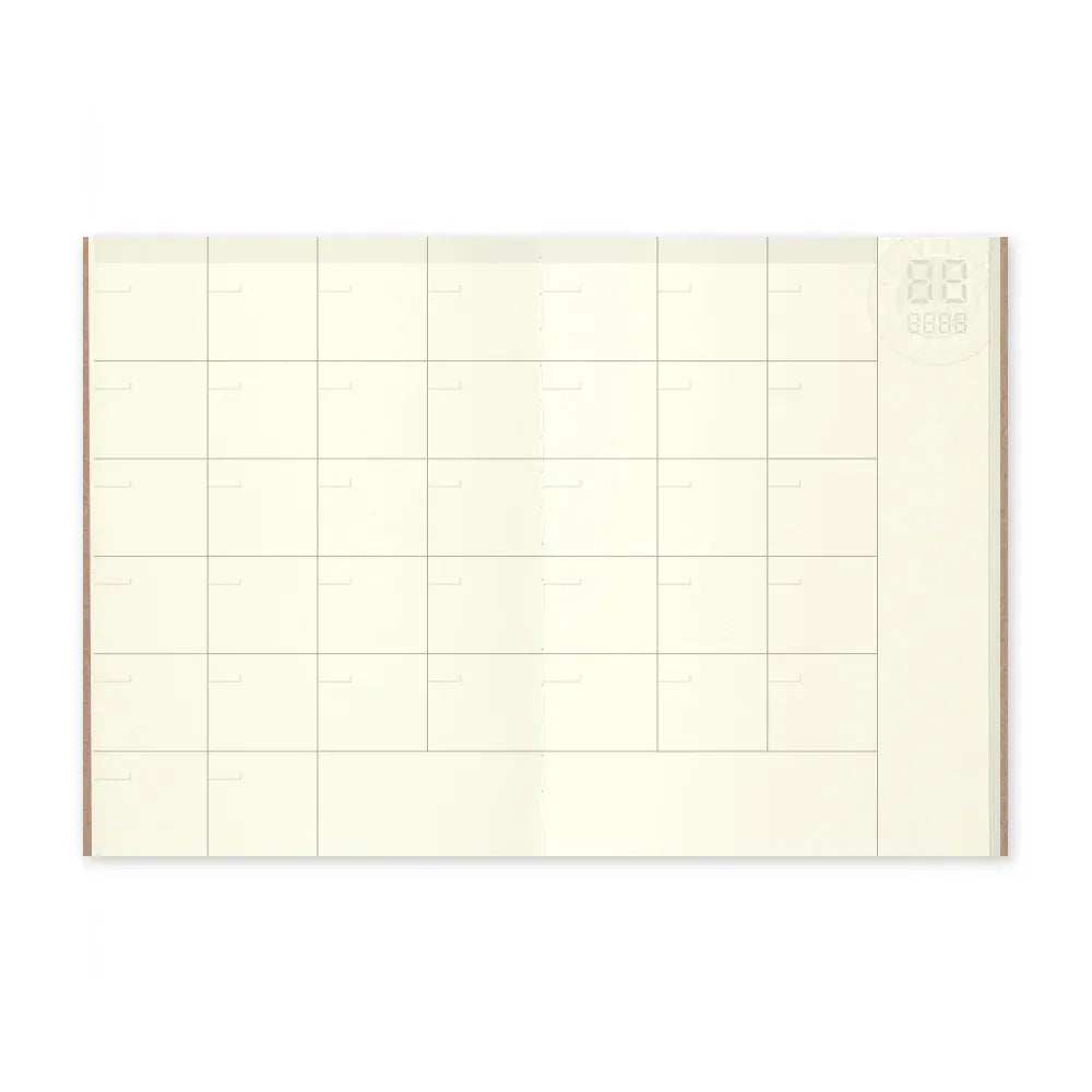 Traveler's Company Paper Traveler's Notebook - 006 Free Monthly Diary (Passport Size)