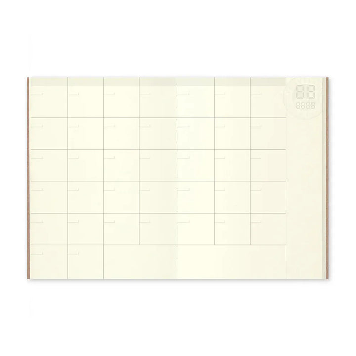 Traveler's Company Paper Traveler's Notebook - 006 Free Monthly Diary (Passport Size)