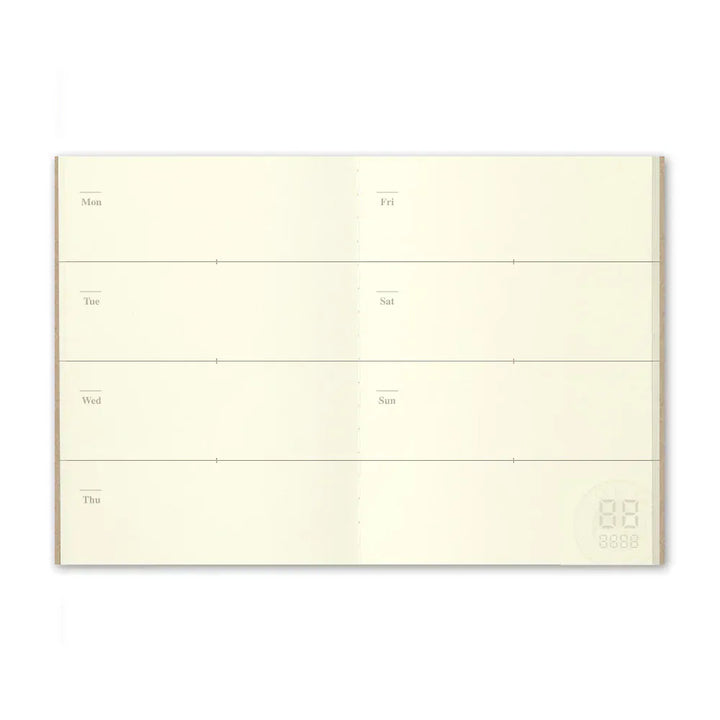 Traveler's Company Paper Traveler's Notebook - 007 Free Weekly Diary (Passport Size)