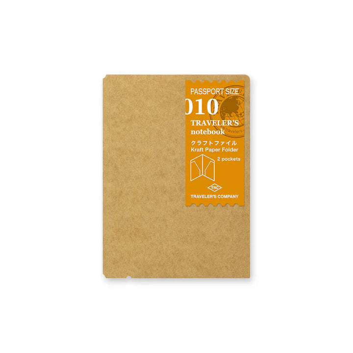 Traveler's Company Paper Traveler's Notebook - 010 Kraft Paper Folder (Passport Size)