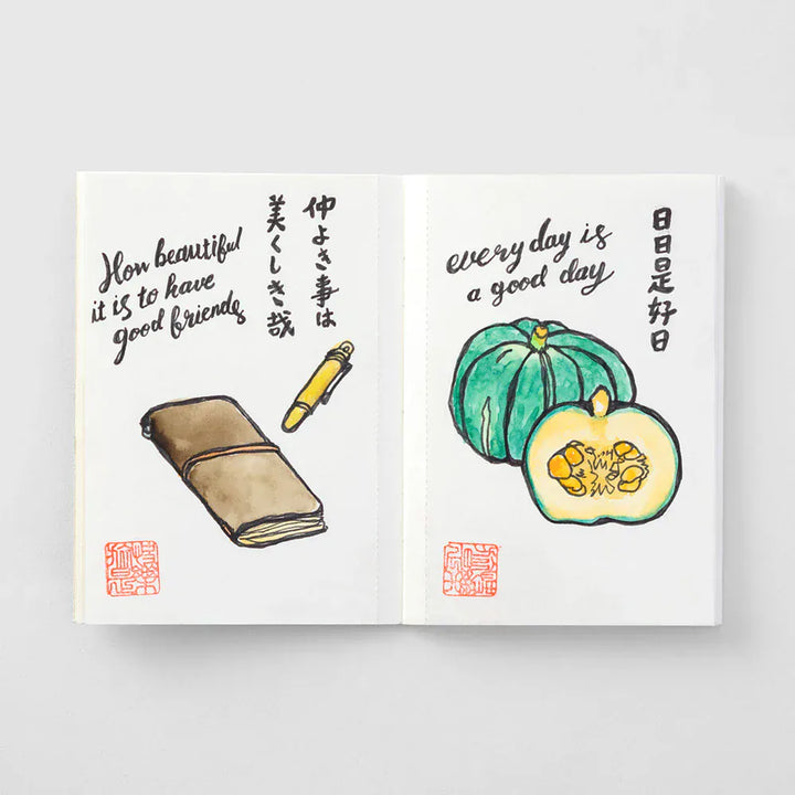 Traveler's Company Paper Traveler's Notebook - 015 Watercolor Paper (Passport Size)