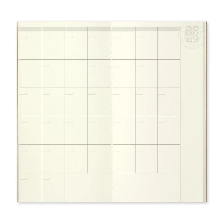 Traveler's Company Paper Traveler's Notebook - 017 Free Monthly Diary