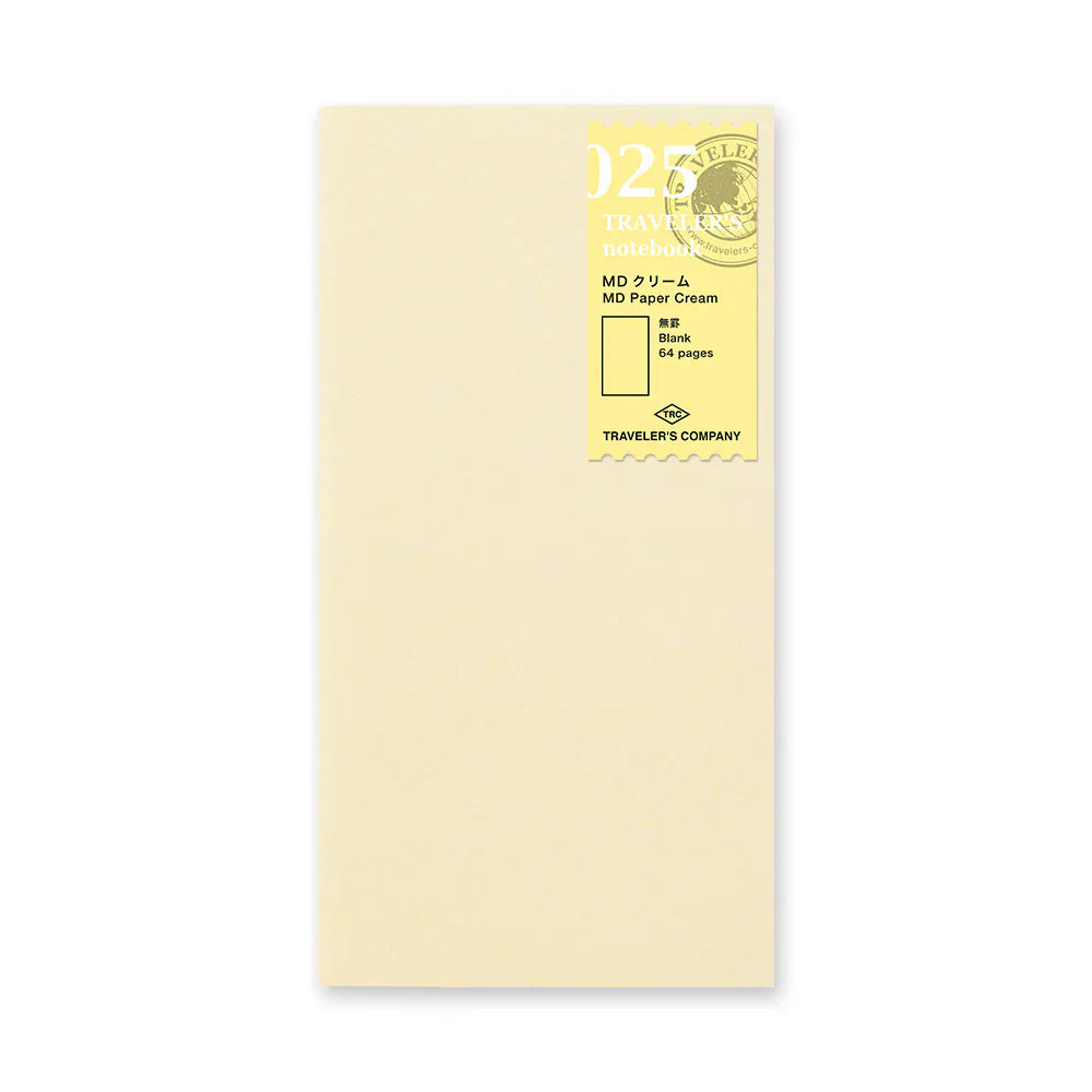 Traveler's Company Paper Traveler's Notebook - 025 MD Paper Cream