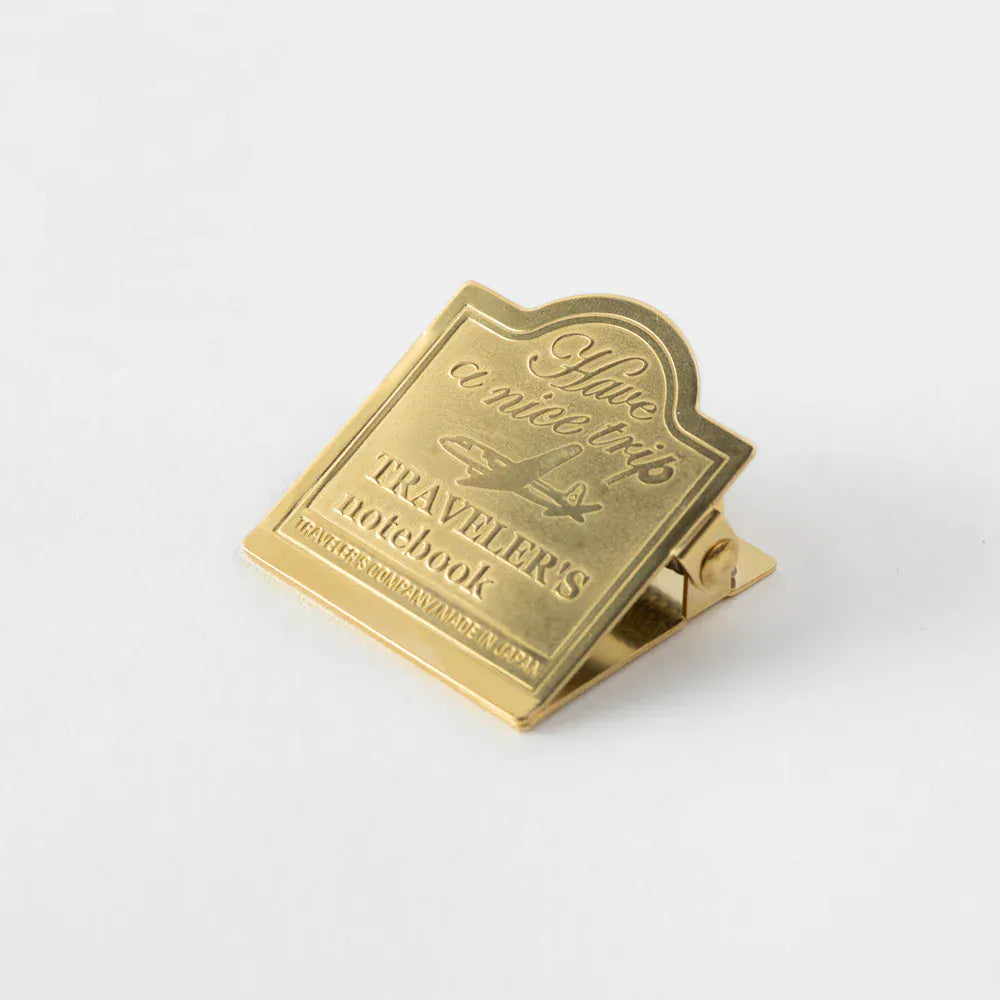 Traveler's Company Paper Traveler's Notebook - 030 Brass Clip Airplane