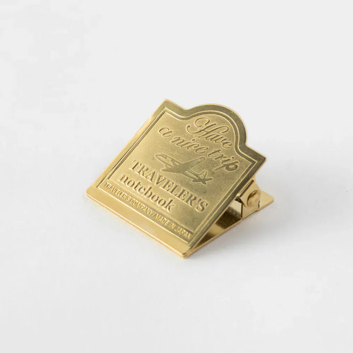 Traveler's Company Paper Traveler's Notebook - 030 Brass Clip Airplane