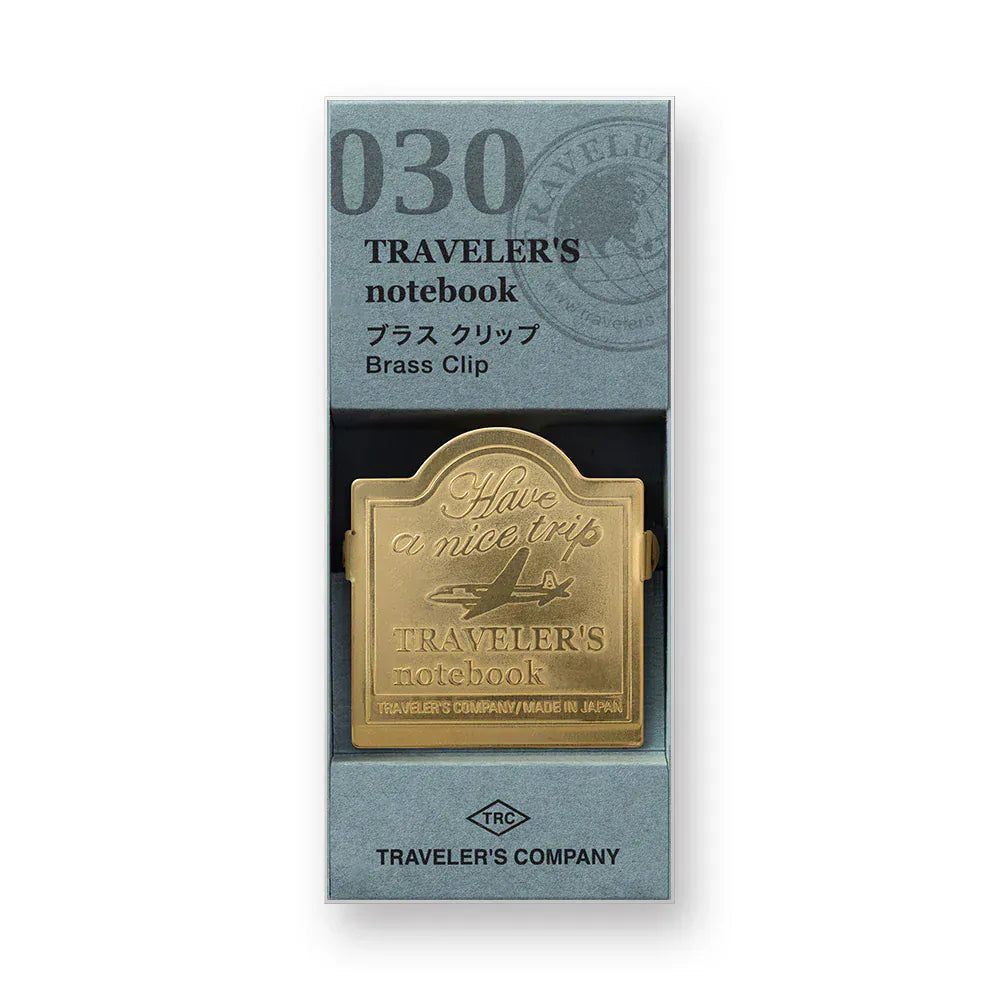 Traveler's Company Paper Traveler's Notebook - 030 Brass Clip Airplane