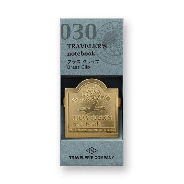Traveler's Company Paper Traveler's Notebook - 030 Brass Clip Airplane