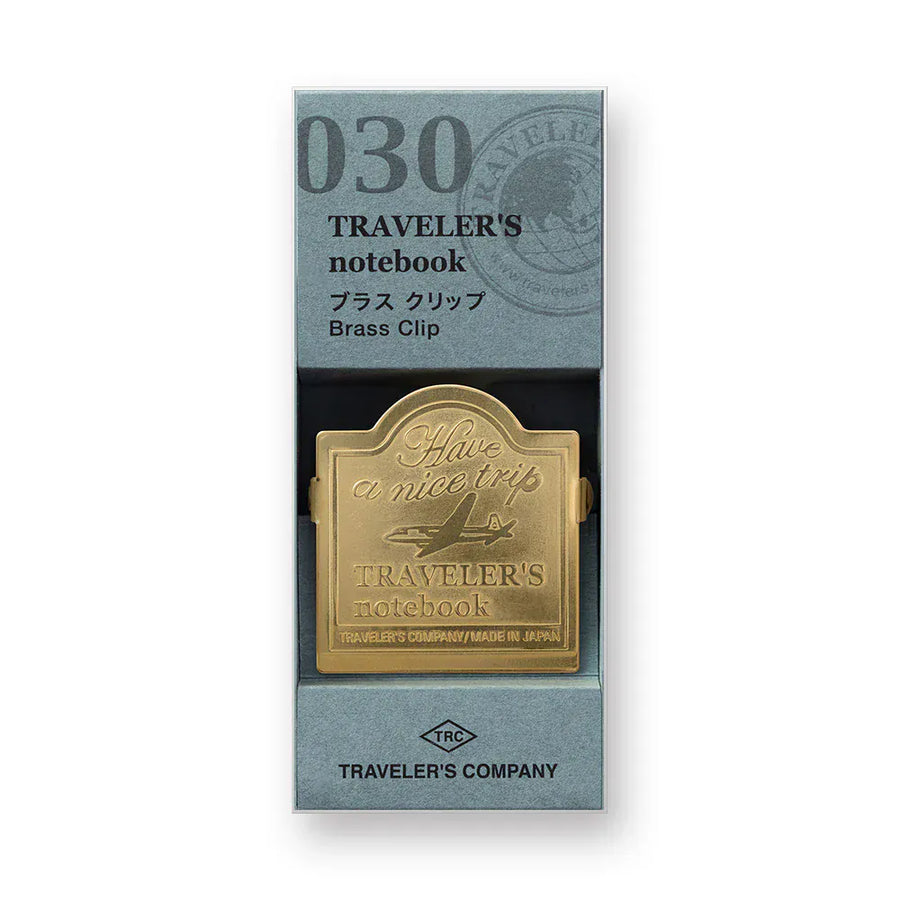 Traveler's Company Paper Traveler's Notebook - 030 Brass Clip Airplane