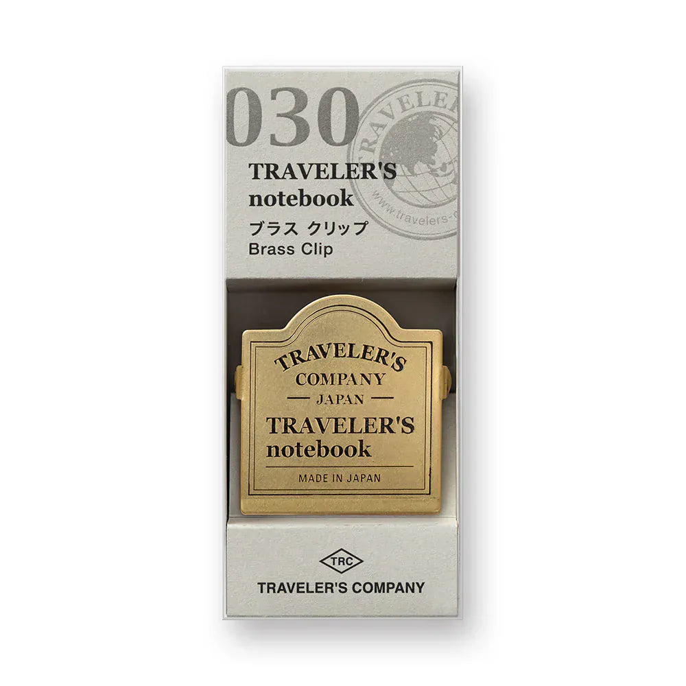 Traveler's Company Paper Traveler's Notebook - 030 Brass Clip TRC Logo