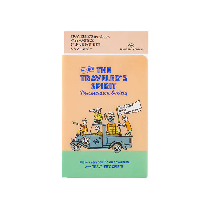 Traveler's Company Paper Traveler's Notebook - 2026 Clear Folder (Passport Size)