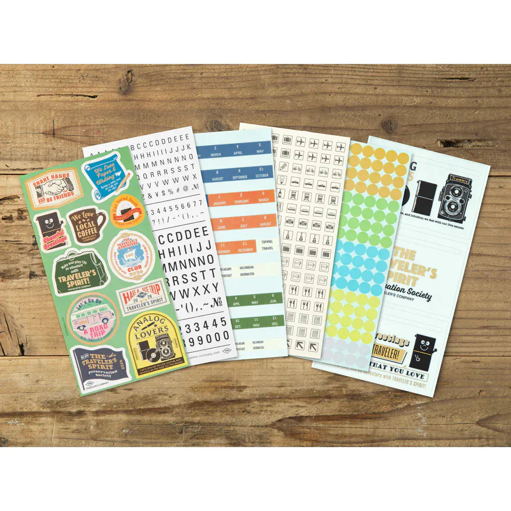 Traveler's Company Paper Traveler's Notebook - 2026 Customized Sticker Sheet