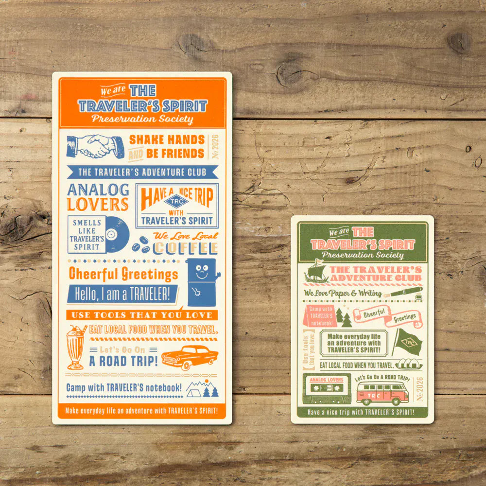 Traveler's Company Paper Traveler's Notebook - 2026 Plastic Sheet (Passport Size)