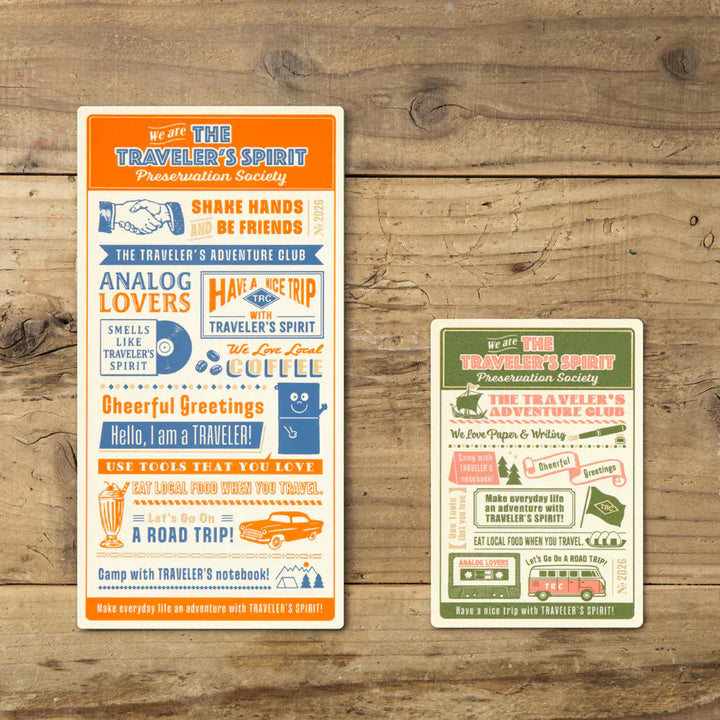 Traveler's Company Paper Traveler's Notebook - 2026 Plastic Sheet (Passport Size)