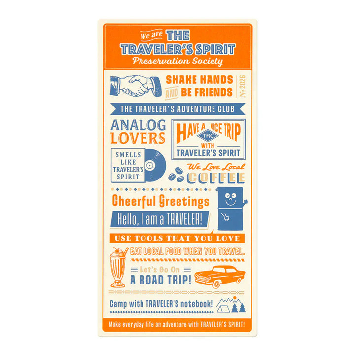 Traveler's Company Paper Traveler's Notebook - 2026 Plastic Sheet (Regular Size)