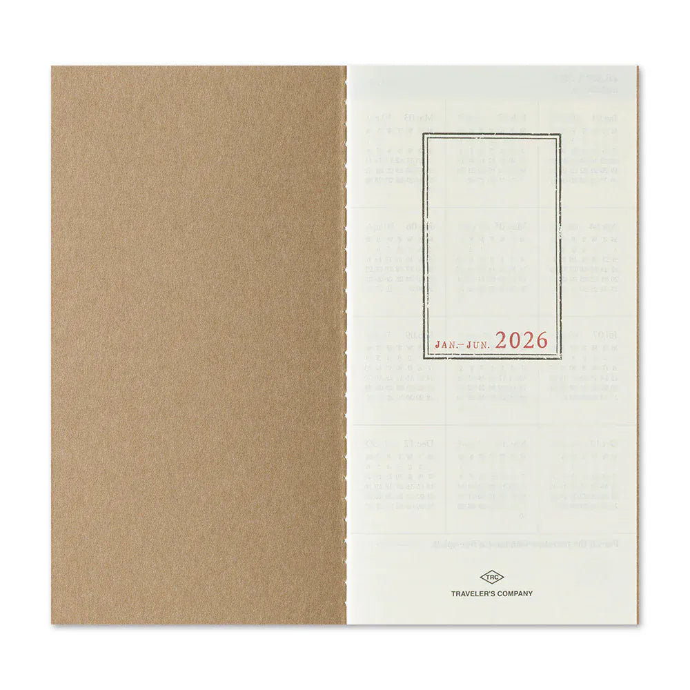 Traveler's Company Paper Traveler's Notebook - 2026 Weekly + Memo (Regular Size)
