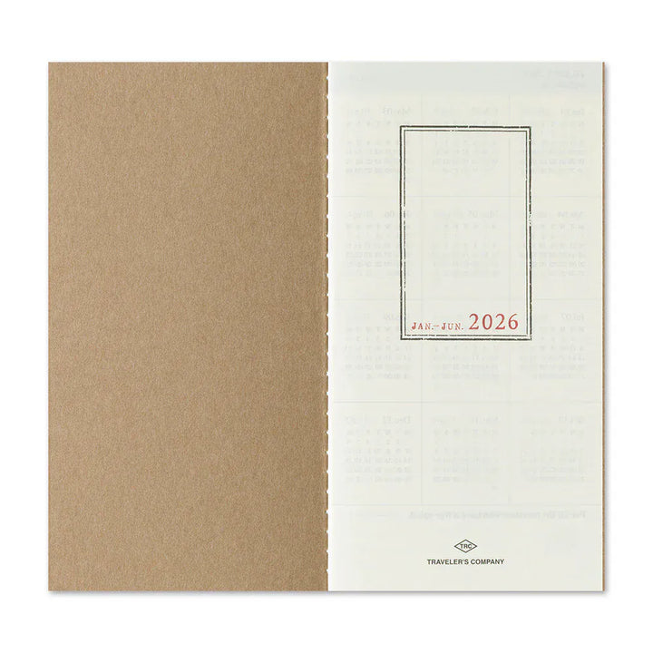 Traveler's Company Paper Traveler's Notebook - 2026 Weekly + Memo (Regular Size)