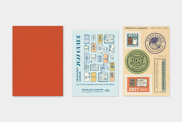 Traveler's Company Paper Traveler's Notebook - 2027 Monthly (Passport Size)