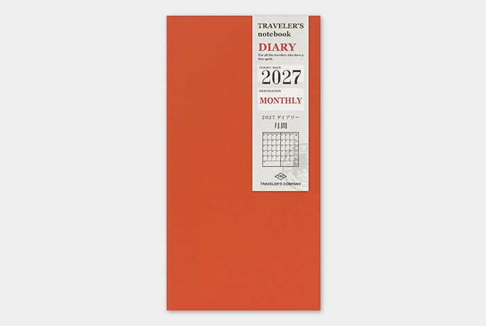 Traveler's Company Paper Traveler's Notebook - 2027 Monthly (Regular Size)