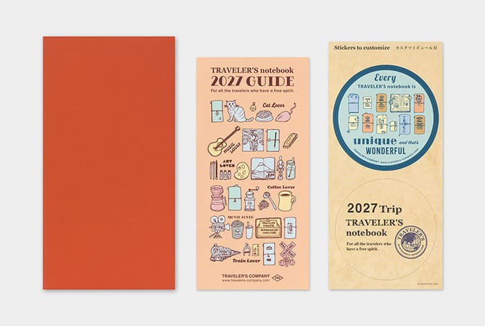 Traveler's Company Paper Traveler's Notebook - 2027 Monthly (Regular Size)