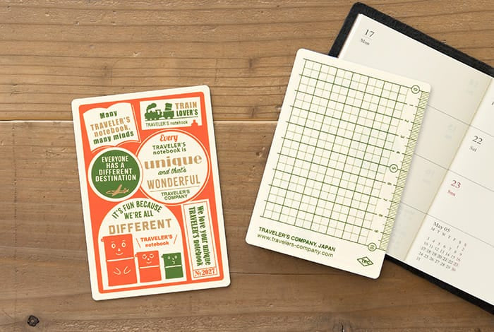 Traveler's Company Paper Traveler's Notebook - 2027 Plastic Sheet (Passport Size)