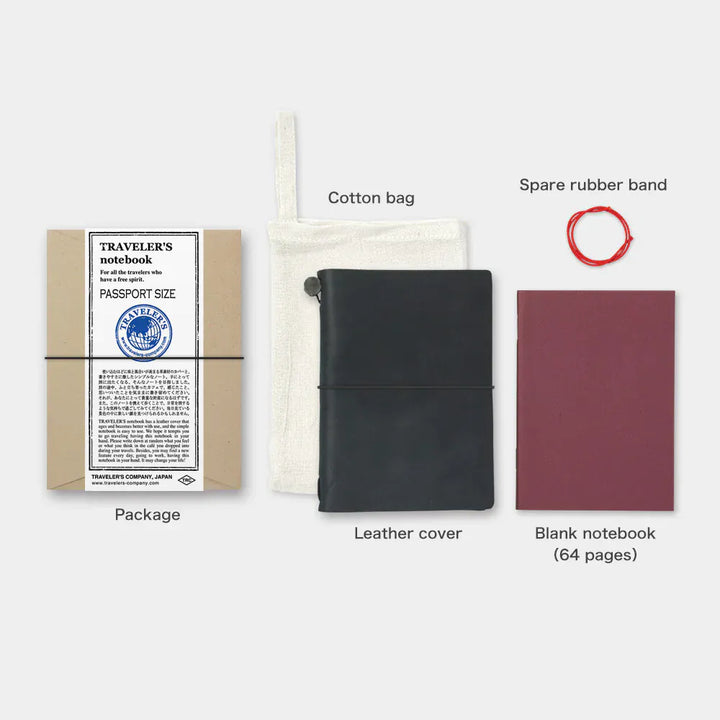 Traveler's Company Paper Traveler's Notebook - Black (Passport)
