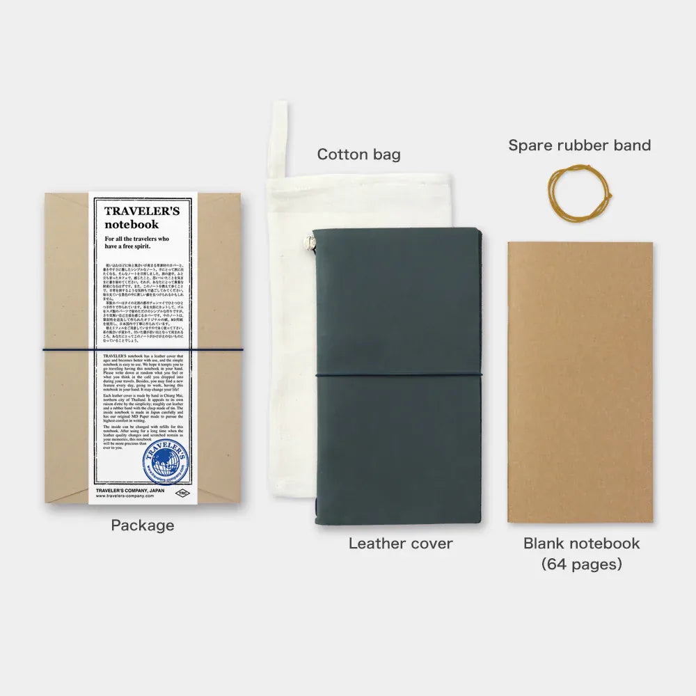 Traveler's Company Paper Traveler's Notebook - Blue (Regular)
