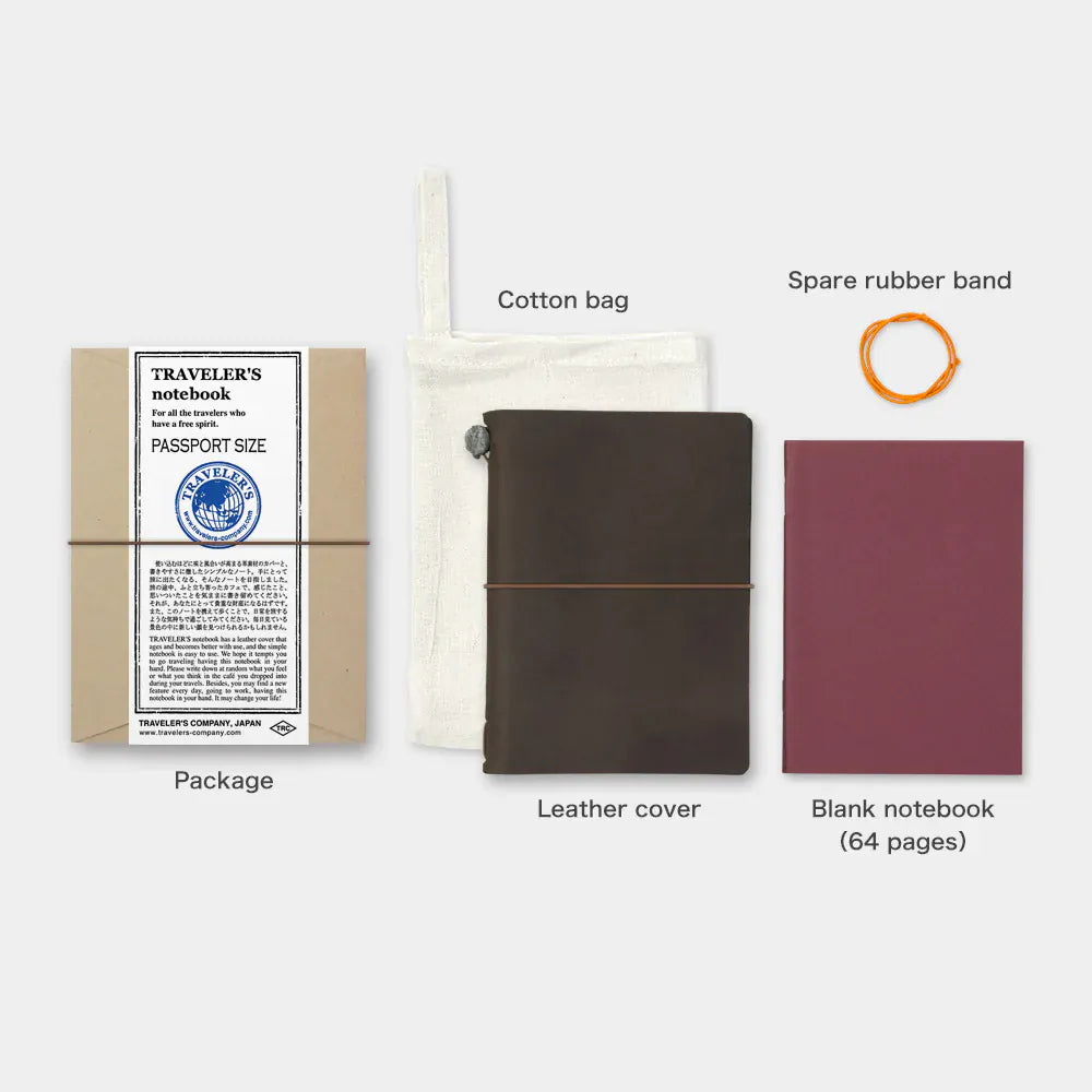 Traveler's Company Paper Traveler's Notebook - Brown (Passport)