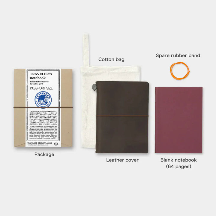 Traveler's Company Paper Traveler's Notebook - Brown (Passport)