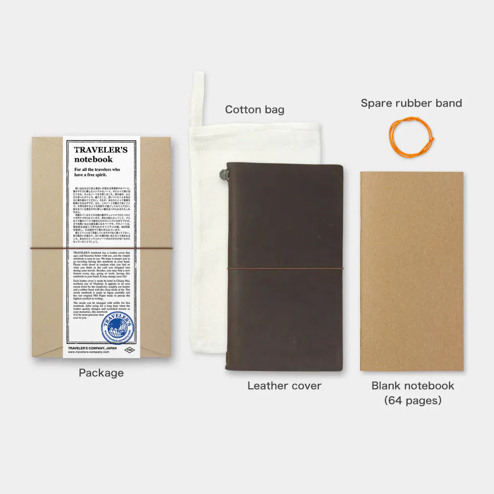 Traveler's Company Paper Traveler's Notebook - Brown (Regular)