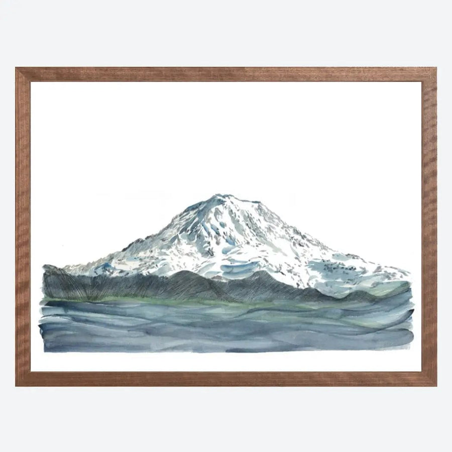 Turn-of-the-Centuries Art Print Mount Rainier Tahoma Landscape - 11" x 14" Art Print