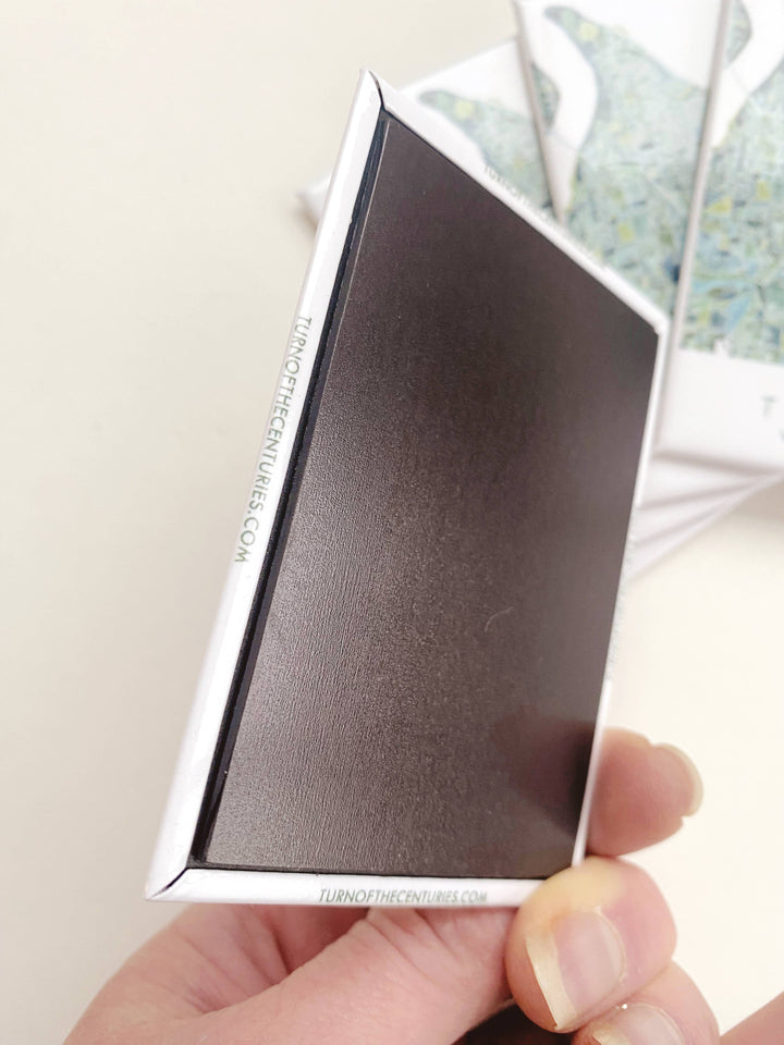 Turn-of-the-Centuries Gifts PNW Tacoma Washington Watercolor Art Map - Metal Magnet