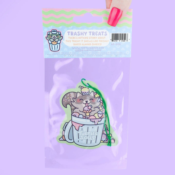 Turtle's Soup Cards Trashy Treats Raccoon, Car Decor, Cute, Air Freshener | Turtle's Soup