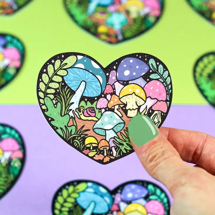 Turtle's Soup Sticker Forest Mushroom Plant Heart Cottagecore Decal Vinyl Sticker