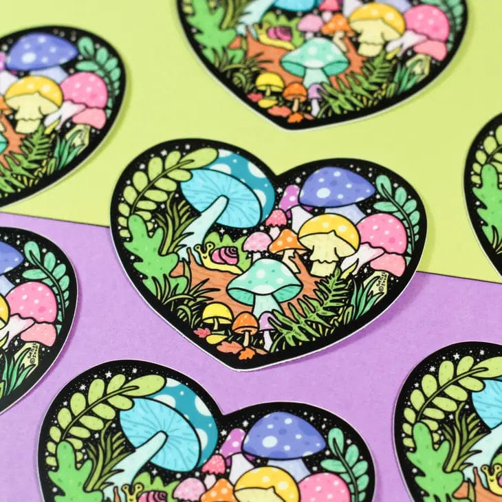 Turtle's Soup Sticker Forest Mushroom Plant Heart Cottagecore Decal Vinyl Sticker