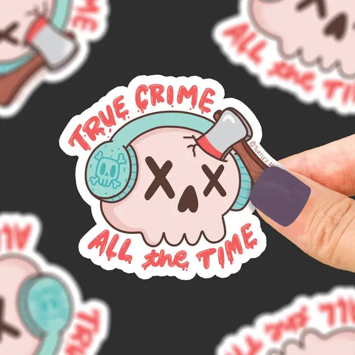 Turtle's Soup Sticker True Crime All the Time Podcast Vinyl Sticker