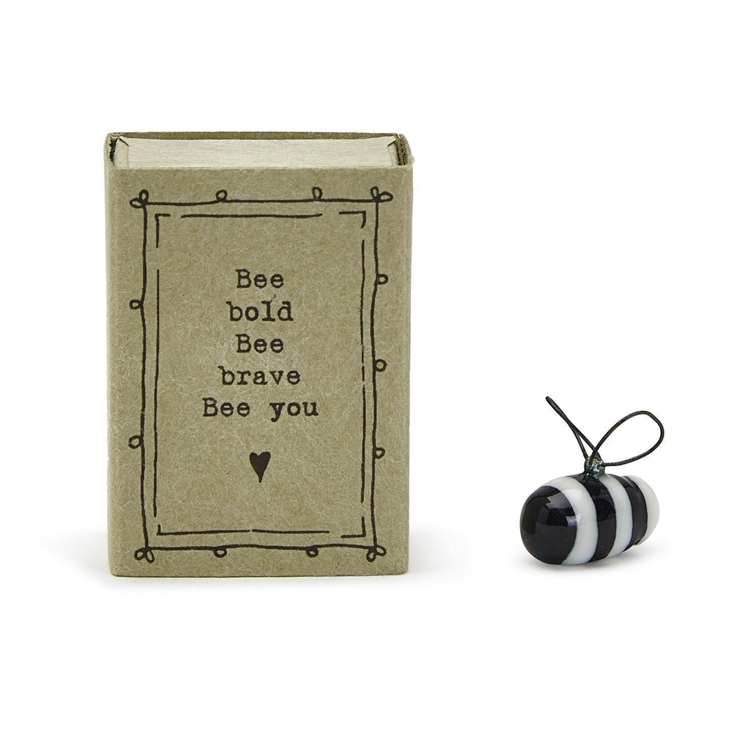 Two's Company Matches Bee Brave Bee You Matchbox Bee in Gift Box with Sayings