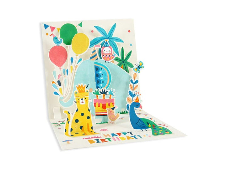 Up With Paper birthday card Elephant Pop-Up Card