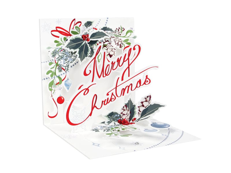 Up With Paper Card Merry Christmas Pop-Up Card