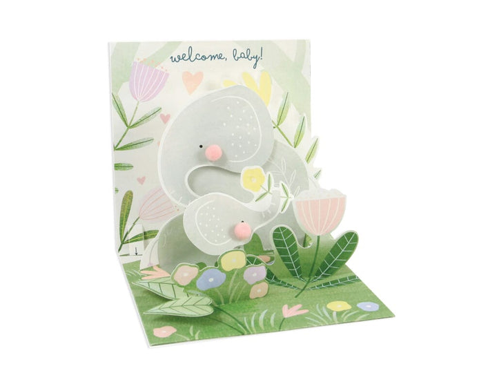 Up With Paper Cards Baby Elephant Pop-Up Card