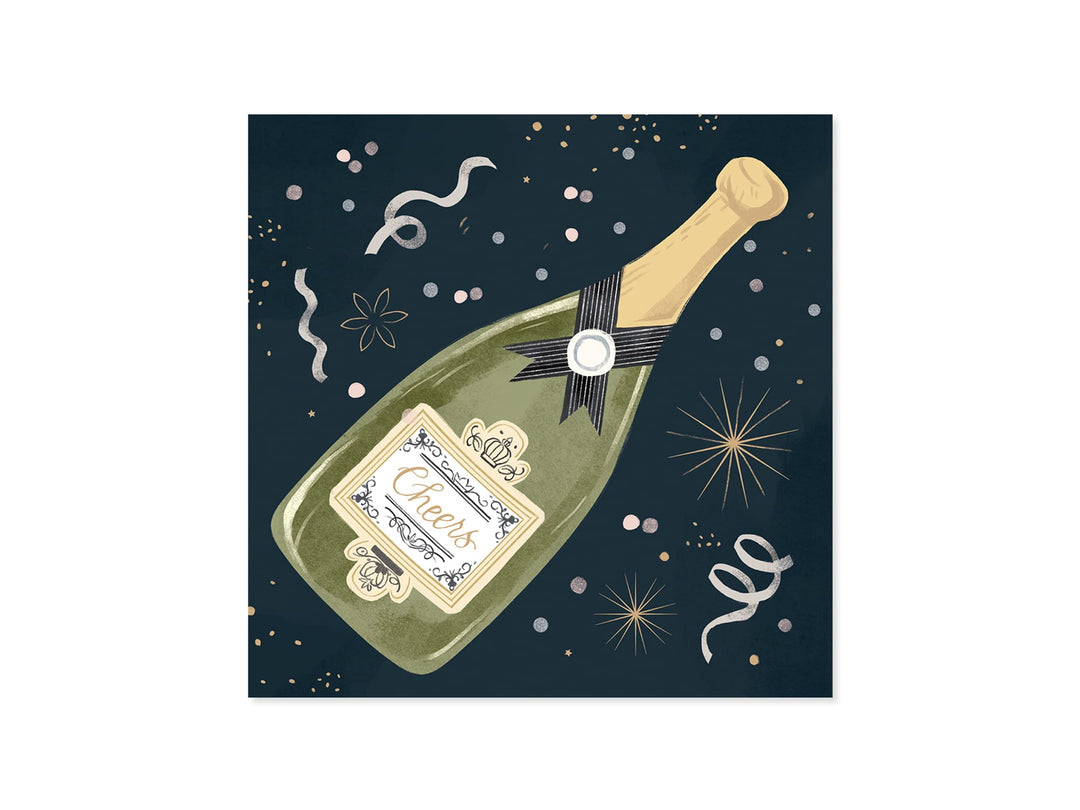 Up With Paper Cards Champagne Congrats Pop-Up Card