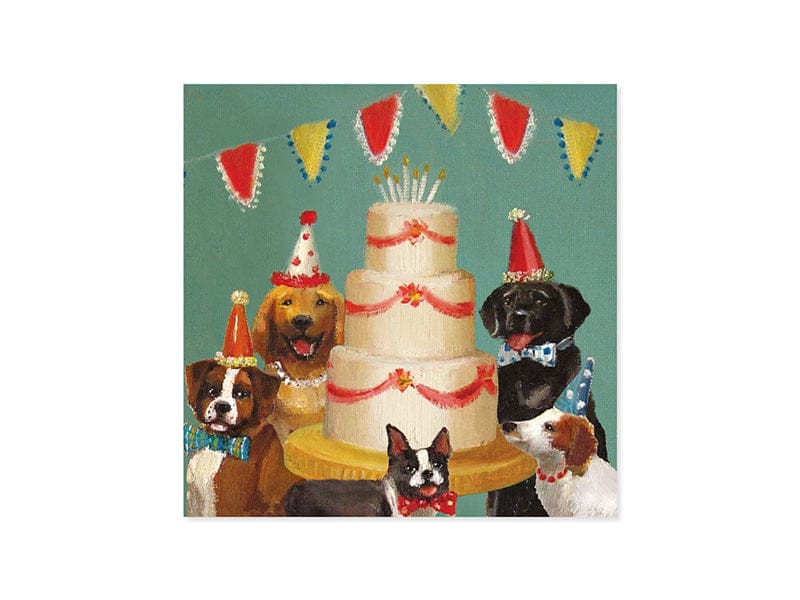 Up With Paper Cards Dogs and Cake Birthday Pop-Up Card