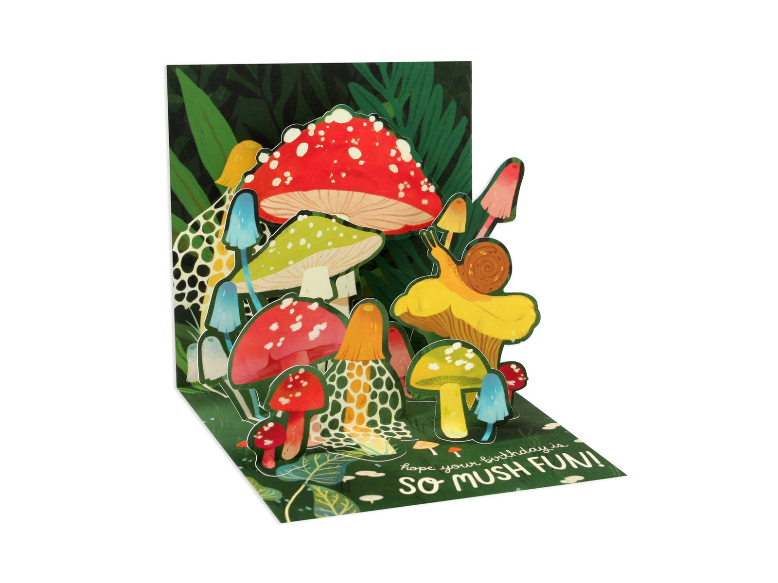 Up With Paper Cards Mushroom Garden Birthday Pop-Up Card